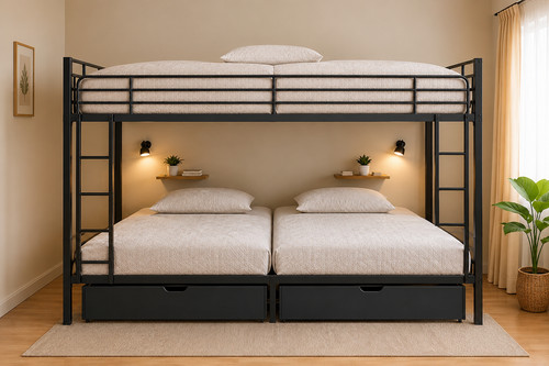 Quad bunk bed for - clasy, one