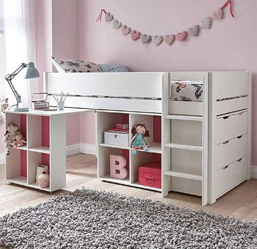 Bed frame and mattress bunk - and,