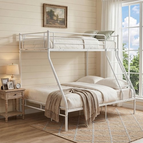 Triple metal bunk bed with - metal,