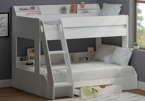White small double bunk - white,