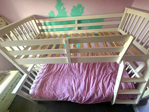 Triple bunk bed double and