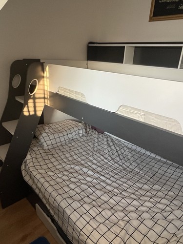 Bunk bed with double and - bed,