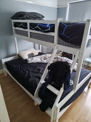 White bunk bed - bunk,