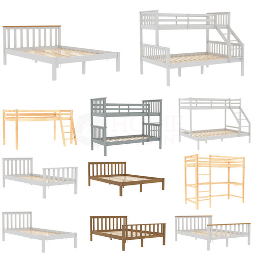Wood bed single double - bed,