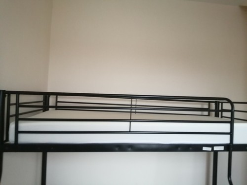 Metal frame bunk - , bed.